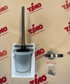 Ёрш для туалета Timo Saona 13061/18 чёрное золото